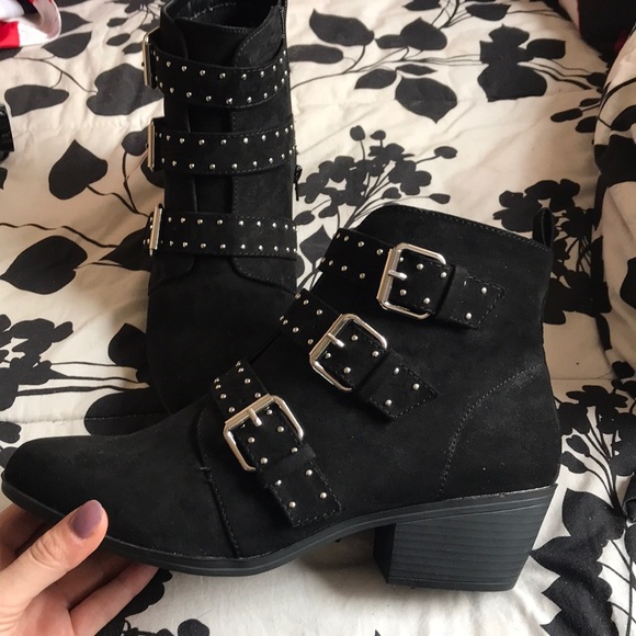 JustFab Shoes - Buckle booties